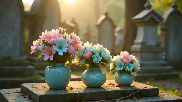 Fleurs en céramique pour cimetière : un choix durable et décoratif